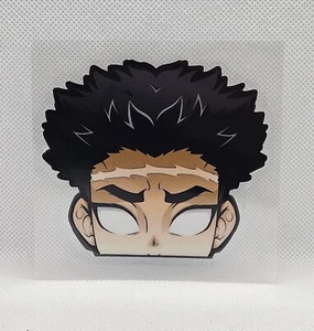 Demon Slayer Flashy Gyomei Himejima Anime Window Peeker JDM Vinyl Decal Sticker - Picture 1 of 3