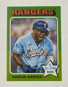 Impresión corta Topps Heritage 2024 #86 Adolis Garcia Texas Rangers - Imagen 1 de 2