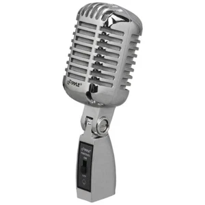 Pyle Classic Retro Metal Vintage Style Dynamic Vocal Microphone 16ftCable Silver - Picture 1 of 1