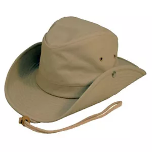 Australian Style Outback Bush Hat with chin cord  studs.Free fast post - Picture 1 of 6