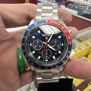 Reloj Seiko Prospex Speedtimer para hombre cronógrafo esfera azul🎁SSC913P1 NUEVO - Imagen 1 de 12