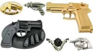 belt buckles lot 6 pieces Closeout Wholesale Overstock Guns Clearance Gun New - Picture 1 of 11