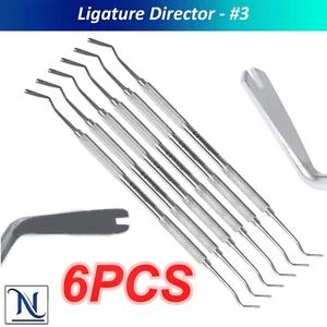 Elastic Ligature Director NO.3 for Braces – Orthodontic Tool for Arch Wire 6PCS - Picture 1 of 5