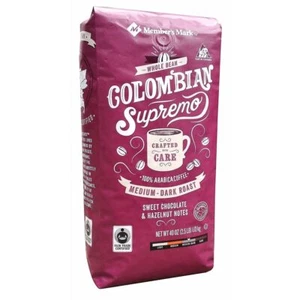 Member's Mark Ganze Bohne Kolumbianischer Supremo Kaffee 2,5 Pfund - Bild 1 von 1