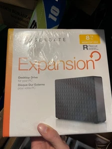 Seagate Expansion Desktop 8 TB, 3,5-calowy zewnętrzny dysk twardy - czarny... - Zdjęcie 1 z 2
