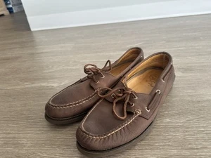 NWOB Mens Sperry Gold Cup Mako Brown Boat Shoe Real Leather Size 13 - Picture 1 of 5
