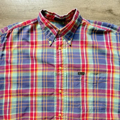 Винтажная 90-х Faconnable мульти полоски хлопок короткий рукав платье рубашка размер большой - Изображение 1 из 4