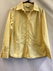 Coldwater Creek Shirt Womens Medium Button Front Fitted Long Sleeve Top - Picture 1 of 13