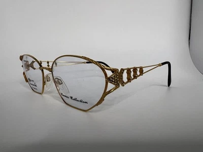 Authentic CAVIAR Designer Gold Tone Eyeglasses Eyewear M #1818 S47[]18-140 - Image 1 of 4