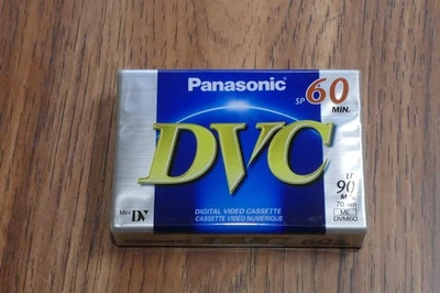 Cassette de video digital Panasonic Mini DVC SP 60 min LP 90 min • Nuevo sellado Foto 1 de 4