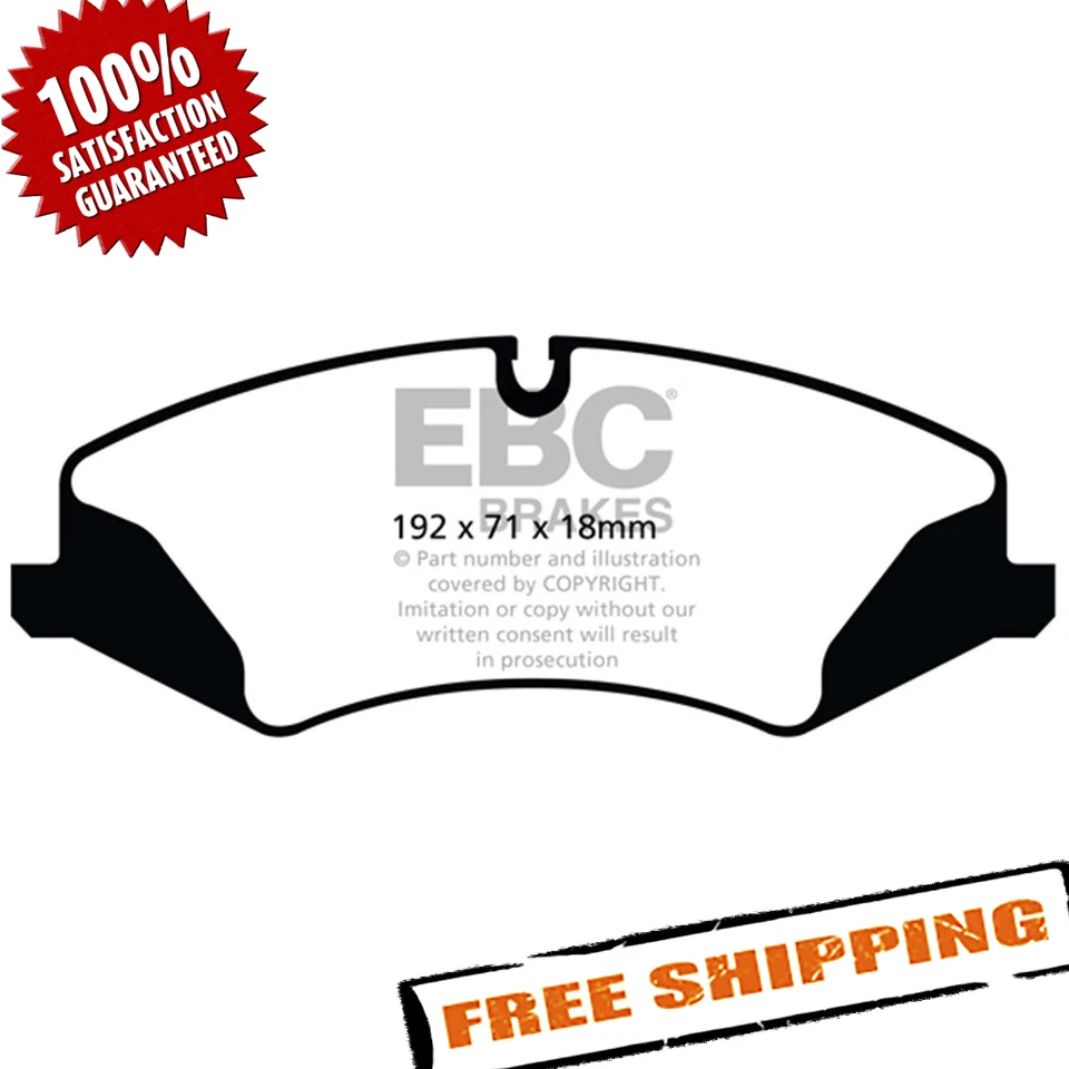 Pastilhas de freio dianteiras EBC DP42123R Yellowstuff para 2011-2016 Land Rover LR4 - Imagem 1 de 4