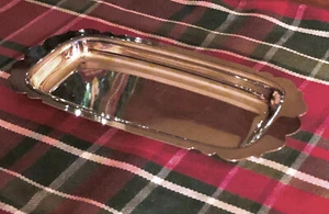 VINTAGE WM A ROGERS MFG CO Cranberry Gewürz Tablett versilbert - Bild 1 von 5