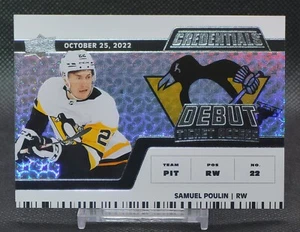 2022-23 Upper Deck Credentials Debut Ticket Access Samuel Poulin #170 RC 679/799 - Bild 1 von 2