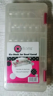 [NEW] Creative Options Six-Stack Jar Bead Corral w/ Secure Prolatches - Image 1 of 2