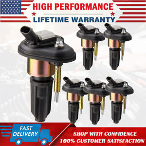 Set of 6 Ignition Coil for Chevy Trailblazer GMC Canyon Envoy Hummer C1395 UF303