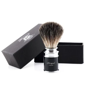 Cepillo de afeitado sintético para barba con mango de latón para herramientas de aseo y afeitado de barba - Imagen 1 de 2
