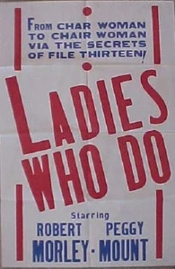 1963 British Comedy Ladies Who Do movie poster Robert Morley Peggy Mount RARE - - Picture 1 of 1