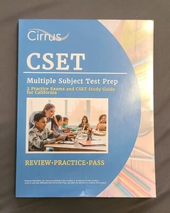 CSET Multiple Subject Test Prep: 2 Practice Exams and CSET Study Guide for CA - Picture 1 of 3