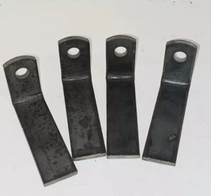 3 1/2” X 1 1/2” x 1" wide Metal Brackets 4 Pack Rail Shelf Mounting Tabs - Picture 1 of 3