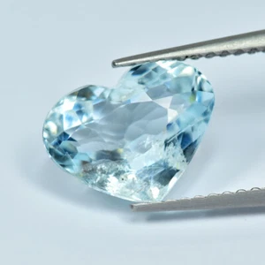 Cuore 2,33 ct_Significativa pietra preziosa acquamarina blu brillante non riscaldata - Foto 1 di 1