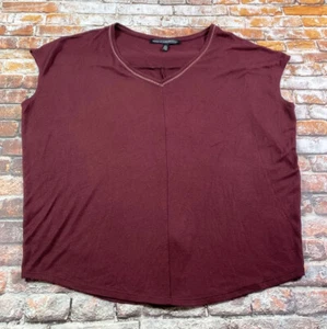 White House Black Market Top Damen M weinrot ärmellos V-Ausschnitt Freizeit Damen - Bild 1 von 9