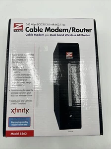 Zoom Cable Modem plus AC1900 Dual-band Wireless-ac Router Model 5363 - Picture 1 of 12