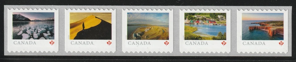 Canadá #3211a, de lejos y de ancho, tira de 5 de bobina grande MNH 2020 Foto 1 de 1