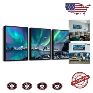 12x16in Abstract Framed Canvas Art Set - Stylish Wall Decor for Any Room - Picture 1 of 8