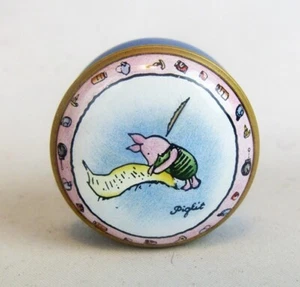 Halcyon Days Disney Winnie the Pooh Series Piglet Writing Letter Trinket Box - Picture 1 of 6