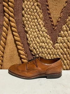 Allen Edmonds Hombres Brogue Punta de Ala Marrón Cuero Zapato EE. UU. Hombres Talla 10.5 D - Imagen 1 de 8