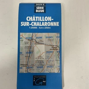 Châtillon-sur-Chalaronne 3029 E Serie Bleue IGN 1991 Mapa de Ruta de Viaje - Imagen 1 de 23