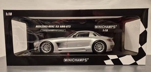 Mercedes-Benz SLS AMG GT3 Street, 1/18 -2011Silver,Minichamps 151113100,No Spark - Bild 1 von 2