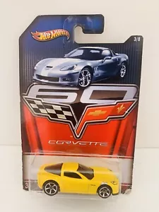 Hot Wheels 60th Anniversary '11 Corvette Grand Sport Car Figure *3/8* - Picture 1 of 6