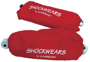 Outerwears Shockwears Shock Cover-Rear/Red for 1993-2008 Honda TRX300EX - Picture 1 of 2