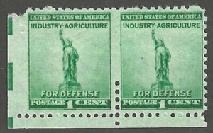 U.S., 1940, Scott #899 Pair, Imperf Error at Left and 5 Perfs Between, Mint, NH - Picture 1 of 2