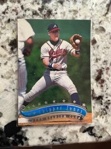 1997 TOPPS MLB STADIUM CLUB CARD ATLANTA BRAVES CHIPPER JONES #1 - Foto 1 di 1