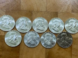 1962-D BEN FRANKLIN HALF DOLLARS - UNCIRCULATED? - 9 - Picture 1 of 6