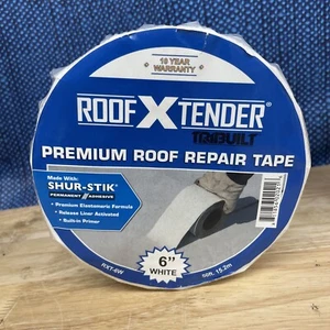 6" x 50 ft ROOFXTENDER Roof Leak Repair Tape Patch Seal White - 6” X 50 Feet - Picture 1 of 4