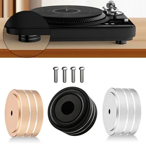 4pcs Audiophile HiFi Speaker Mount Turntable Isolation Feet Floor Protector Pad - Afbeelding 1 van 18