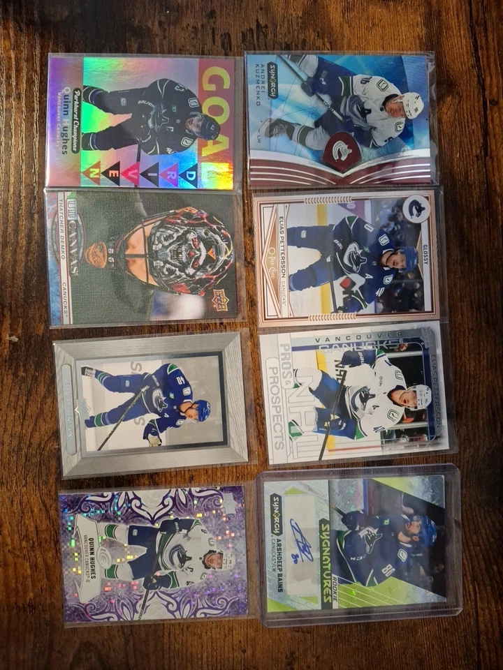 Vancouver Canucks Lot Of 8 Cards As Pictured **Combine Ship ** - Image 1 of 4