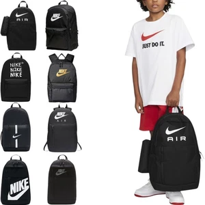 Nike Backpack Kids School Rucksack Bags Sports Training Travel Unisex Bag Black - Picture 1 of 52
