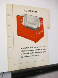 COCA COLA 1940 store salesman sample soda bottle vending machine cooler ICE #6 - Picture 1 of 1