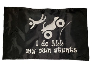 Custom STUNT ATV Safety Flag.  Great replacement flag.  Made to fit all poles - Picture 1 of 7