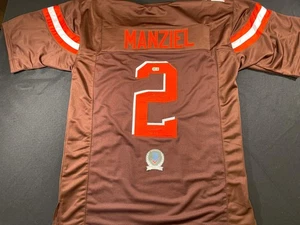 JOHNNY MANZIEL CLEVELAND BRAUN SIGNIERTES BRAUNES TRIKOT mit Cleveland saugt BAS - Bild 1 von 4