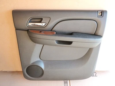 2007-2013 GMC Yukon Suburban XL Right Rear Door Panel Wood Trim Black Ebony OEM - Image 1 of 4