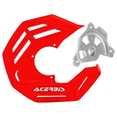 Acerbis X-Future Front Disc Cover with Mounting Kit Red For Husaberg FE 570 2009 - Image 1 of 2