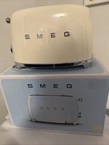 SMEG Retro Style 2 Slice Toaster - Cream - TSF01CRUS - Brand New - Picture 1 of 10