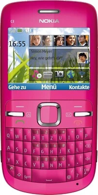 Nokia C3-00 - Hot pink (Unlocked) Smartphone - Image 1 of 4