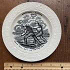 Antique 19th C Rare Staffordshire American Sports Baseball Transferware Plate