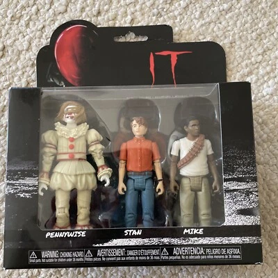 Funko IT Pennywise Stan Mike Figura de Acción Paquete de 3 Juguetes de Película NUEVO Foto 1 de 3